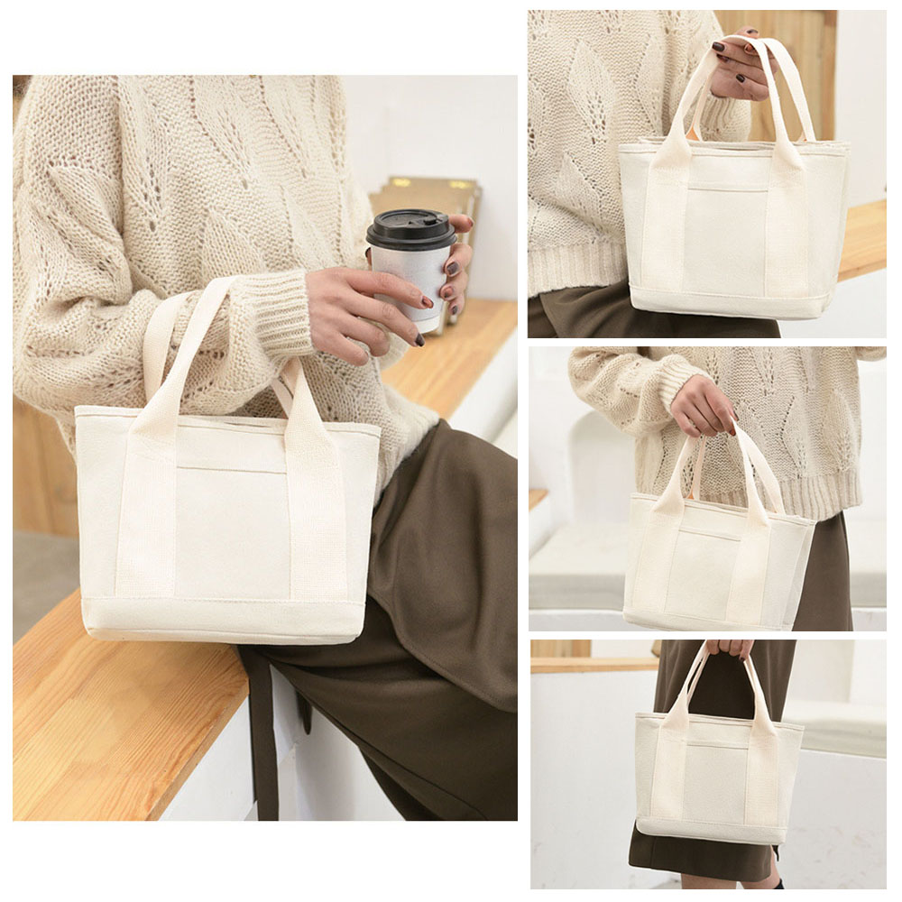 トートバッグ レディース ミニトートバッグ ランチバッグ ママバッグ マザーズバッグ  多収納 キャンバス バッグ 軽い 小さめ かわいい シンプル おしゃれ  B-05