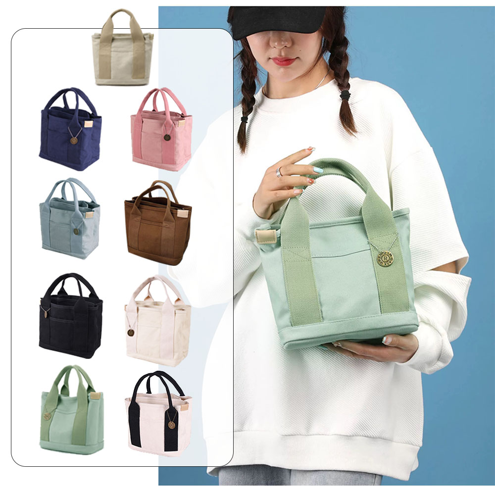 トートバッグ レディース ミニトートバッグ ランチバッグ ママバッグ マザーズバッグ  多収納 キャンバス バッグ 軽い 小さめ かわいい シンプル おしゃれ  B-05