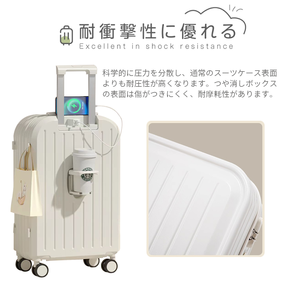スーツケース キャリーケース 軽量 おしゃれ シンプル フレームタイプ ダイヤル式 ビジネス バッグ ダブルキャスター 多収納ポケット トランク 修学旅行 海外旅行 B-08