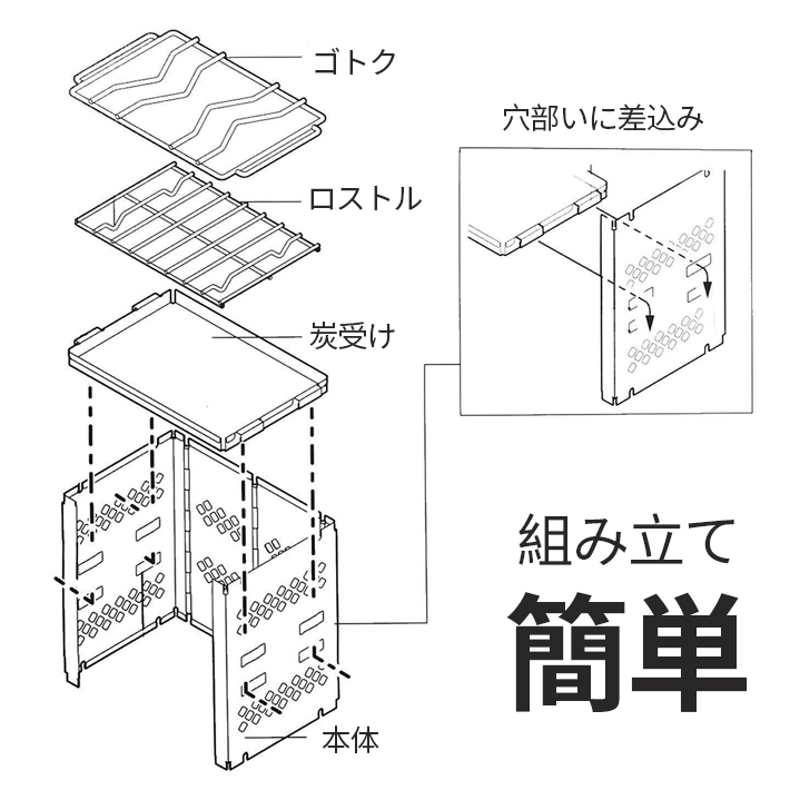 折りたたみ バーベキューコンロ 卓上 スマートグリル B6 コンパクト 焚火台 1台3役 高さ調節 軽量 小型 カマド キャンプ アウトドア  bbq-hob06