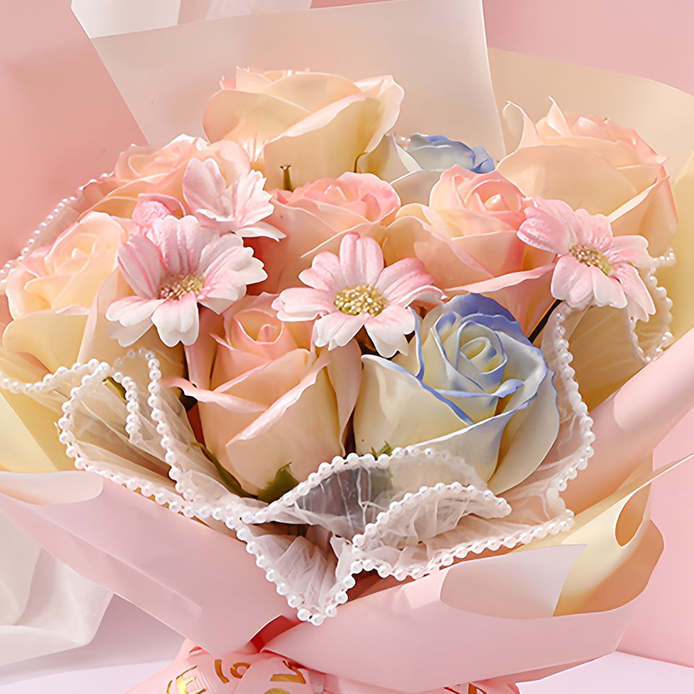 【2024年の新色】 TOP ソープフラワー 花束 造花 せっけん花 お花 ギフト 700日以上の長持ち いい香り 人気 誕生日プレゼント 枯れない お手入れが不要 母の日 父の日 敬老の日 新年 結婚記念日 手土産 4571558673153