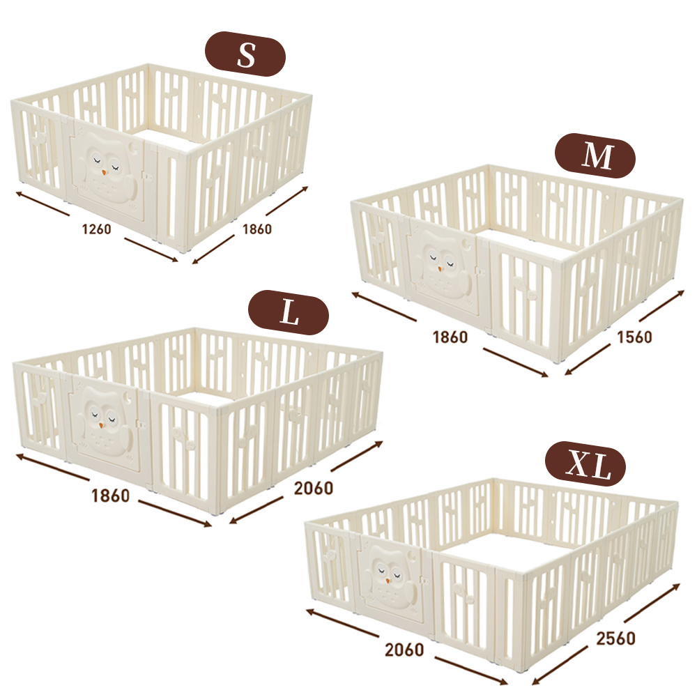ベビーサークル 126*186cm 折りたたみ ロック扉付き プレイヤード  ベビーゲート 赤ちゃん セーフティガード組立て簡単 滑り止め付き 自由組合せ フェンス ゲームパネル セーフティグッズ 安全 ベビールーム  PP322792AAA