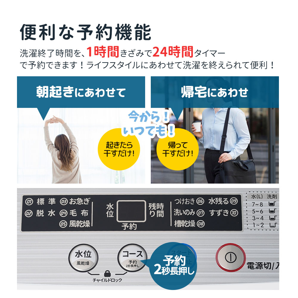 洗濯機 一人暮らし 5.2kg 小型全自動洗濯機 小型洗濯機 縦型洗濯機 洗濯 脱水 すずき チャイルドロック 予約洗濯機能 ステンレス槽 排水ホース 部屋干し 毛布 キレイ きれい 洗濯器 コンパク 引越し 家電【グレー】  ES314009BAA