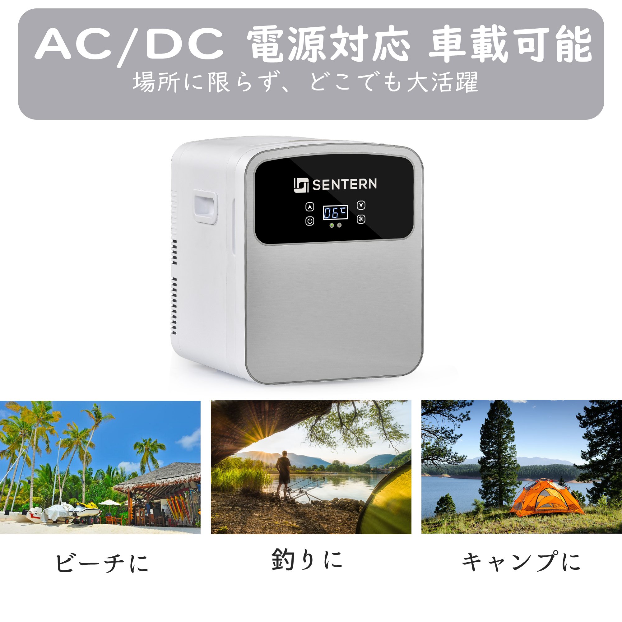 冷温庫 12L ポータブル 保冷庫 小型 車載 温冷庫 １台2役 2電源 AC DC 保温 保冷温庫 コンパクトES293049AAA