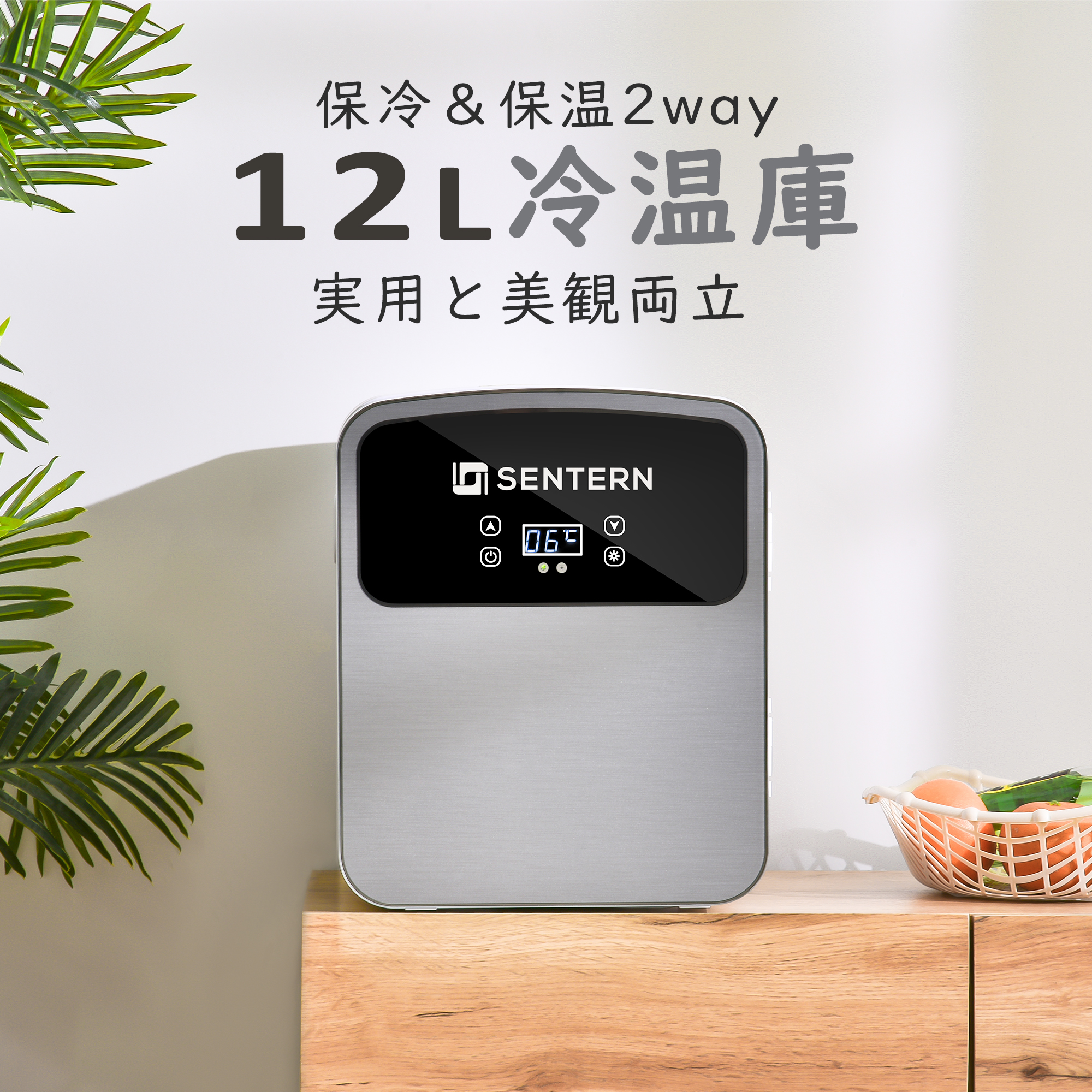 冷温庫 12L ポータブル 保冷庫 小型 車載 温冷庫 １台2役 2電源 AC DC 保温 保冷温庫 コンパクトES293049AAA