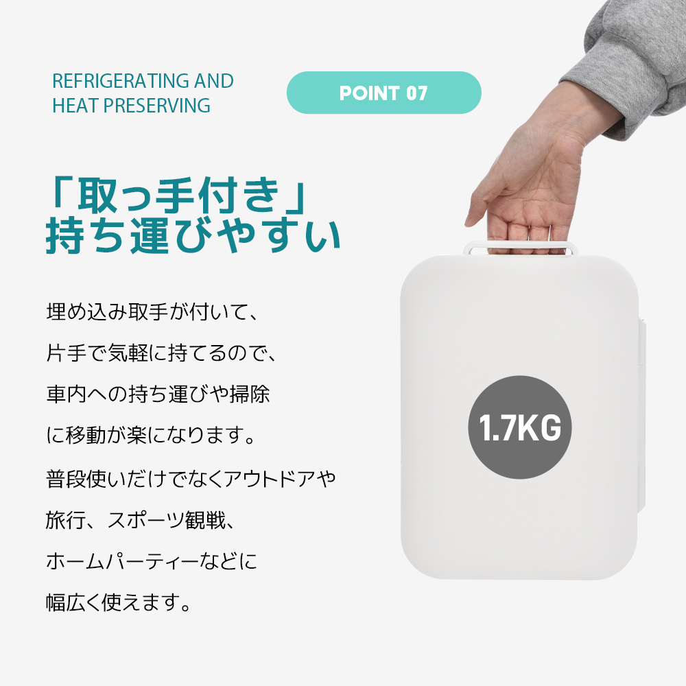 冷温庫 4L ポータブル 保冷庫 小型 車載 温冷庫 １台2役 2電源 AC DC 保温 保冷温庫 コンパクトES301162AAA