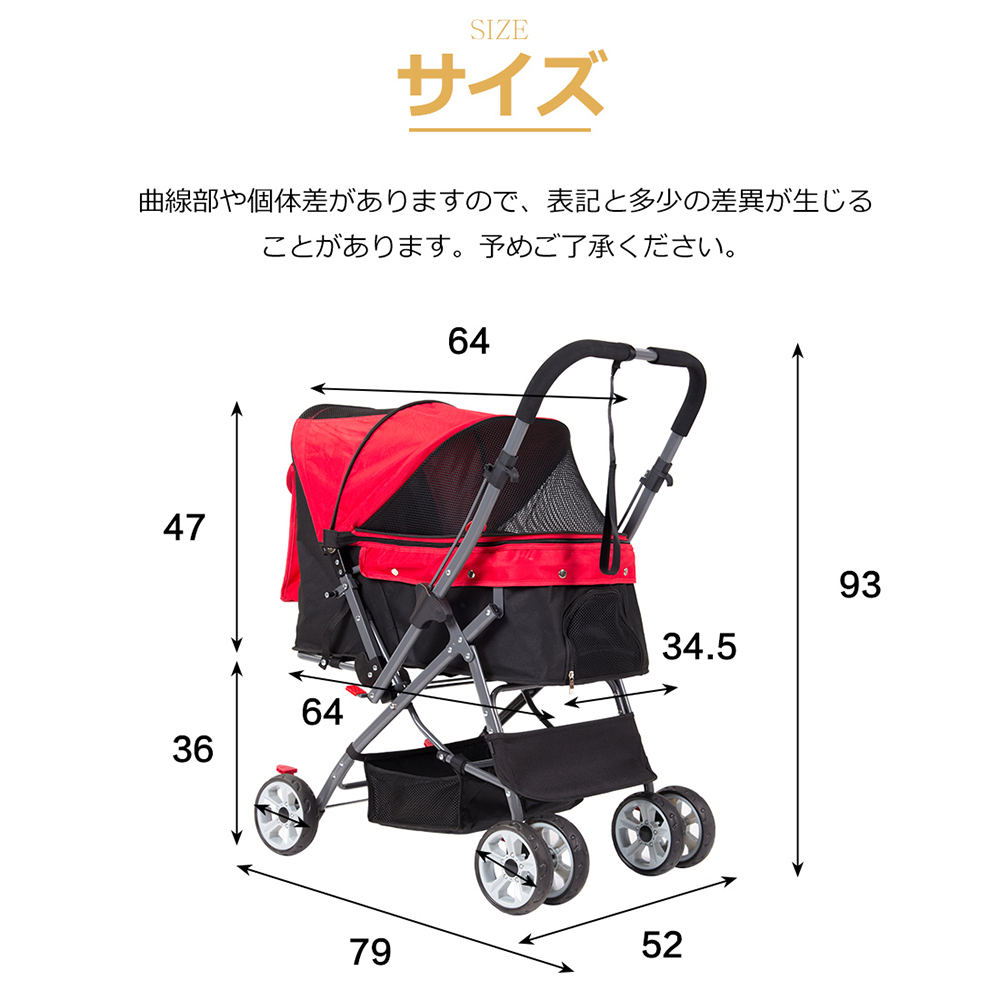 ペットカート 対面式 折りたたみ 多頭 中型犬 小型犬 猫 2way 軽量 組立簡単 工具不要 介護用 ドッグカート ペットバギー 犬 猫 動物 ペット用品 【オリーブグリーン】 PH191222AAI