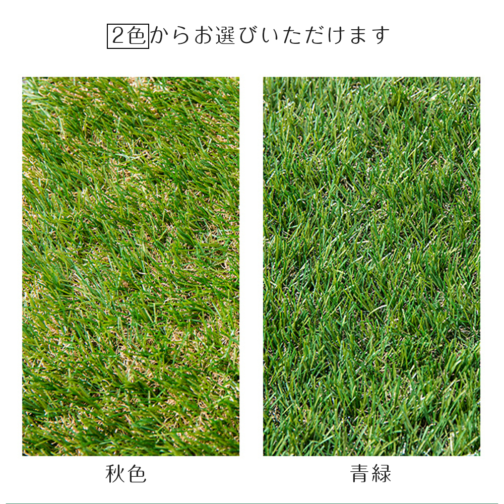 【元SKU：PP299686AAA】人工草皮 卷 2m×10m 草丛高20mm 钉42根附 颜色立体感 透水孔 高品质 高密度 耐褪色 抗脱落 弹性 立体感 青绿  PP306534AAA