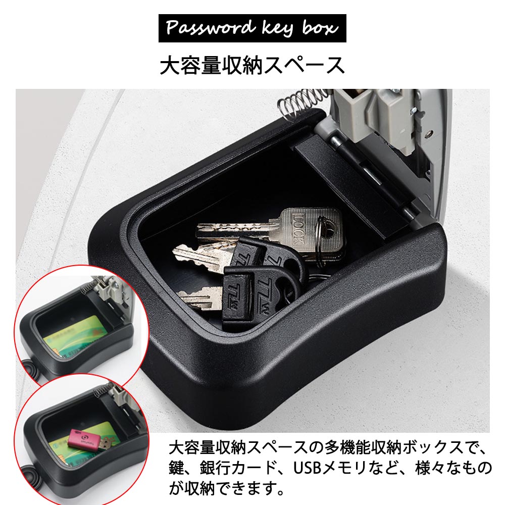 キーボックス KEY LOCK キーケース セキュリティーキーボックス ダイヤル式  盗難防止  鍵の保管  CB-01