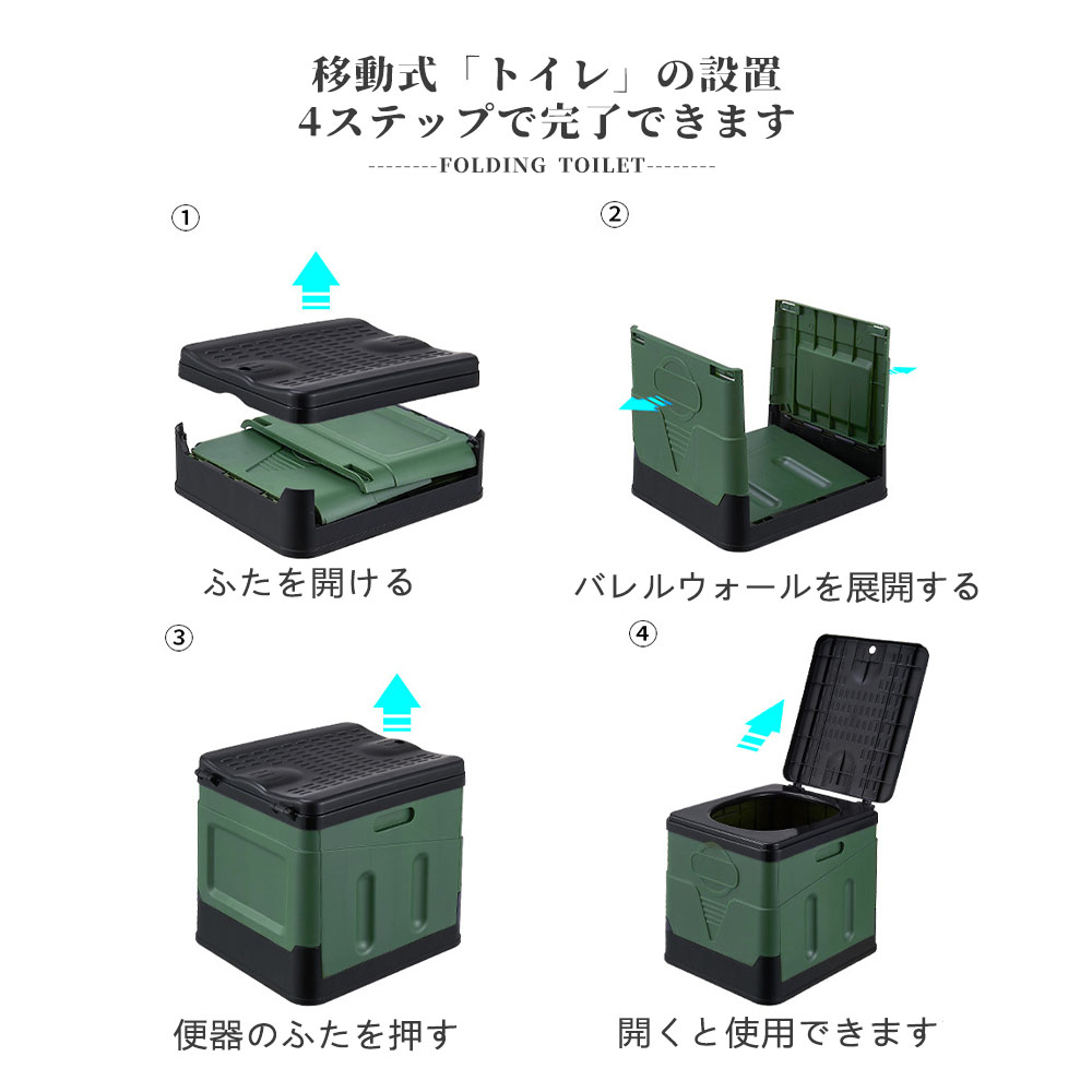 简易厕所 折叠式 便携厕所 便携式厕所 紧急厕所 防灾厕所 临时厕所 厕所 便器 紧急用 灾害用 防灾 防灾用品 KB-01