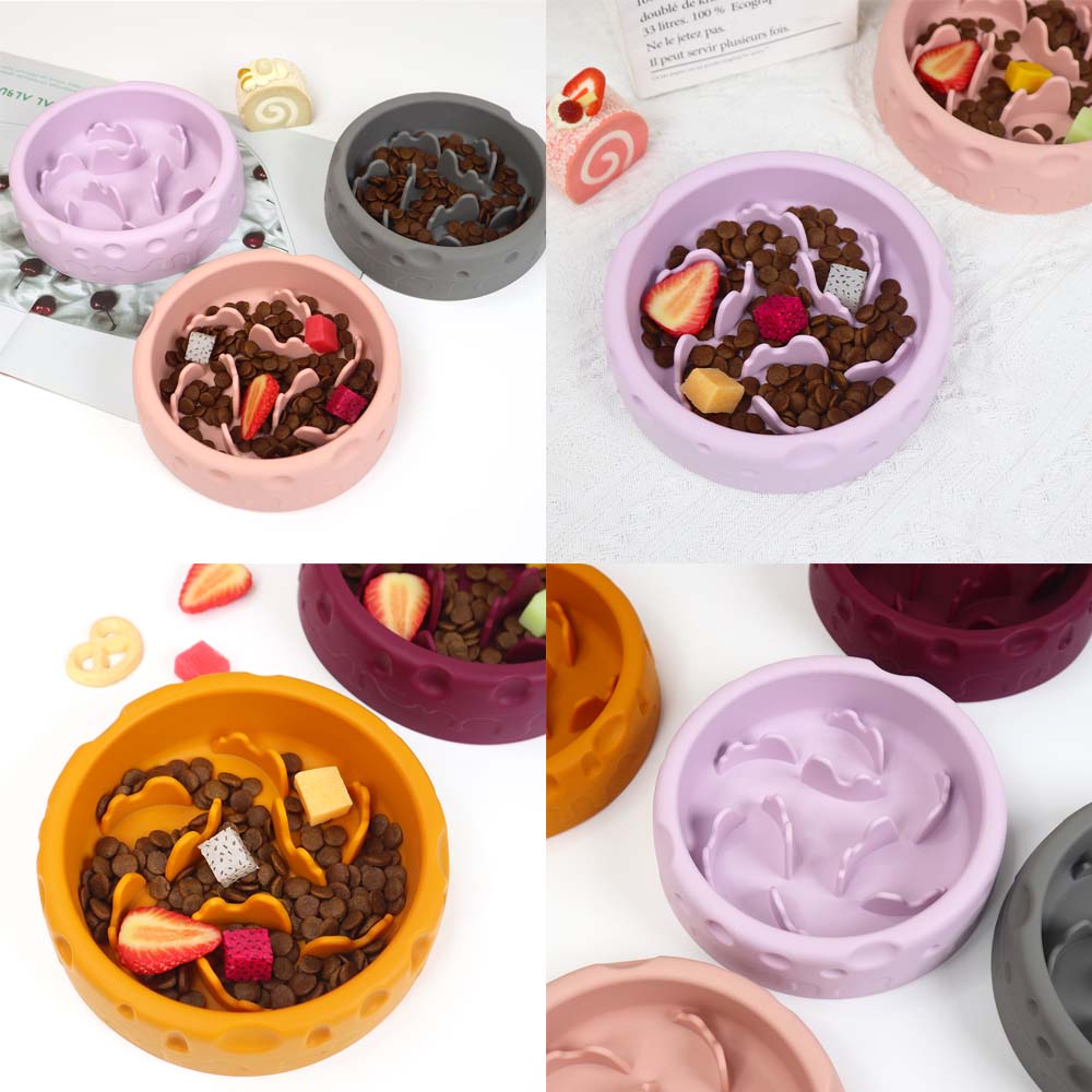 2个套装 早食避免 猫犬通用  宠物用 慢食器 减肥 吃得过多  慢食宠物 饲料入器 厚实  碗式 饲料入器 喂食器 食物碗 宠物碗 食物 时尚 易清洗 宠物用品 防滑    SY-01