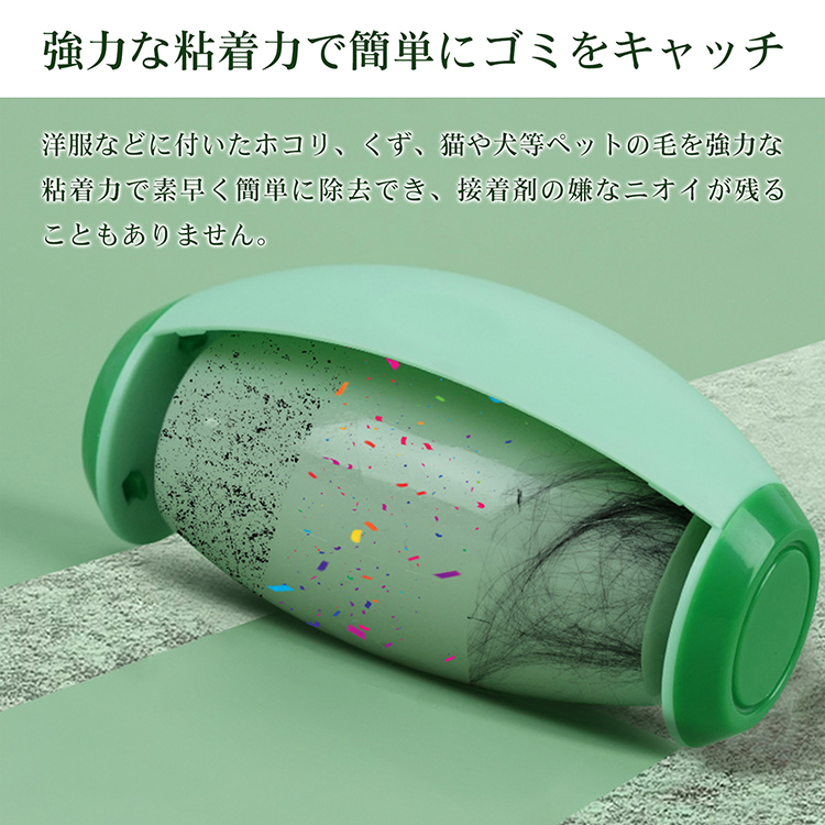粘着式クリーナー 粘着ローラー 3本セット かわいい 強粘着 水洗可能  携带便利 再利用可能  ほこり取り ペットの毛 衣類用  掃除用品   sg300