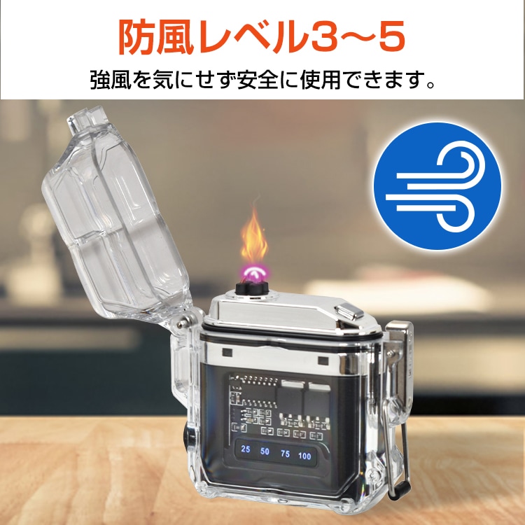電子ライター USB充電式 小型 電池残量表示 防風 防水 3段階COBライト ストラップ付き 安全点火 キャンプ 夜釣り 夜の散歩  プレゼント ギフト   rt020