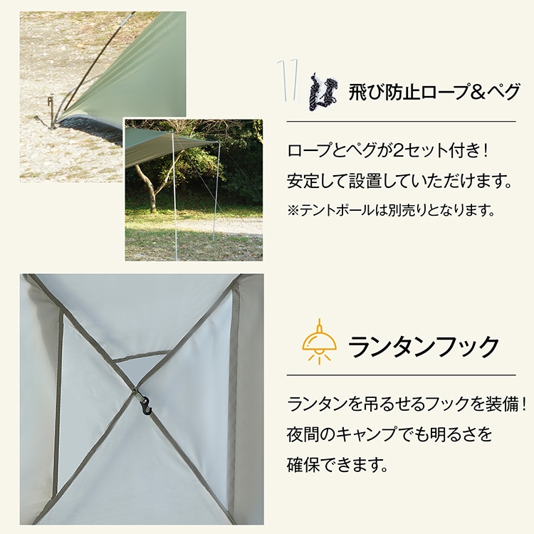 车侧篷 车侧帐篷 2~4人用 吸盘钩 简易搭建 收纳袋附带 高耐水加工 聚酯纤维 大雨 长时间降雨 露营 车中泊 沙滩 灾害时   od303