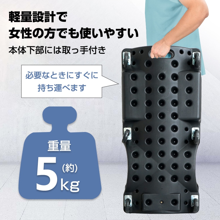 メカニックリーパー 作業用寝板カート 低床クリーパー 耐荷重120kg 曲線形状 6輪キャスター 小物入れ付き クッション枕付き 軽量 点検 作業 車検   ee365