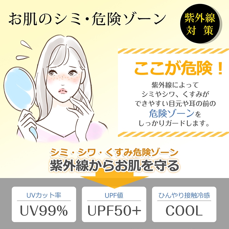 3Dマスク 完全遮光 耳が痛くなりにくい UPF50+ 日焼け防止 肌に優しい 繰り返し使える 小顔効果 接触冷感 目尻保護 男女兼用 フリーサイズ   mk007