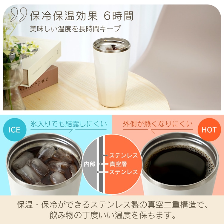 ステンレスタンブラー 真空断熱 保温 保冷 軽量 大容量 食洗機対応 おしゃれ マイボトル600ML sg221