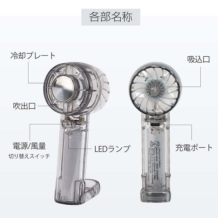 クリア扇風機 cc045