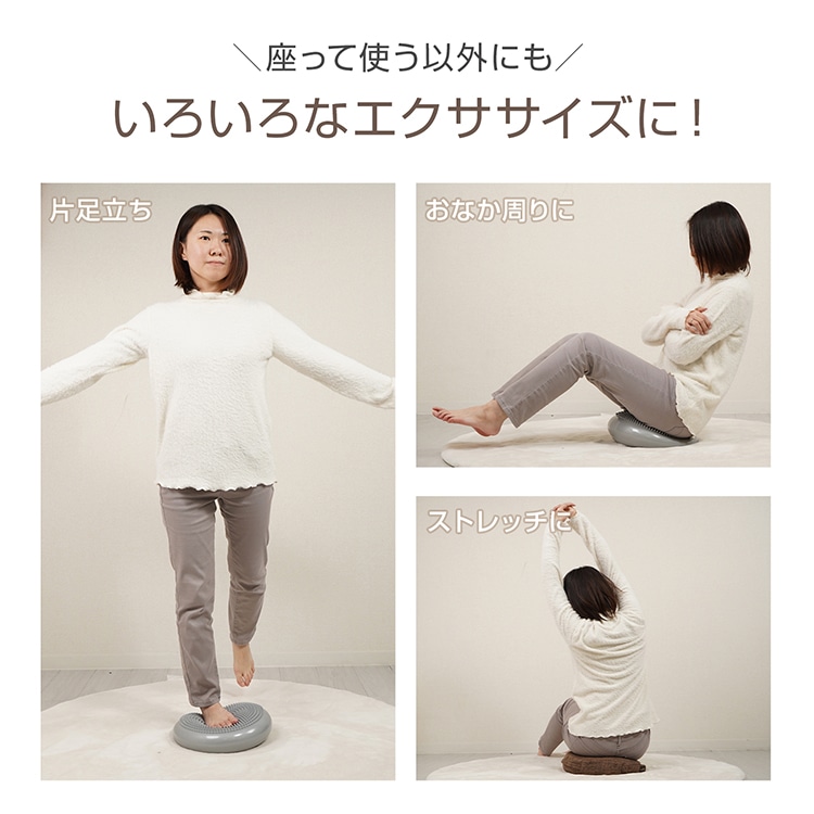  バランスクッション /体幹トレーニング  姿勢矯正  椅子用  フィットネス  リハビリ  空気調整可能   滑り止め   大人用・子供用 /  エクササイズクッションde159