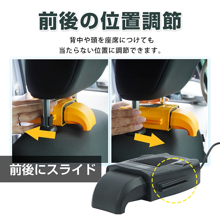 車載扇風機 座席ファン 車載ファン USB給電 背中/後部座席対応 3段階風量 简单取付 電源コード約172cm ドライブ 長時間運転 暑さ対策 蒸れ解消   ee421