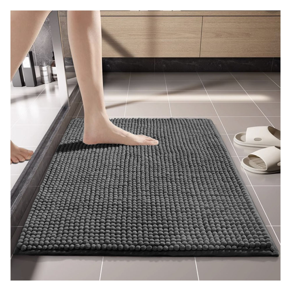 バスマット 足ふきマット マット 40*60cm 瞬間吸水 吸水 速乾 滑り止め やわらかい ふわふわ もこもこ 洗える お手入れ簡単 丸洗い可能 大きいパイル 浴室 洗面所 シャワー お風呂   VB-03