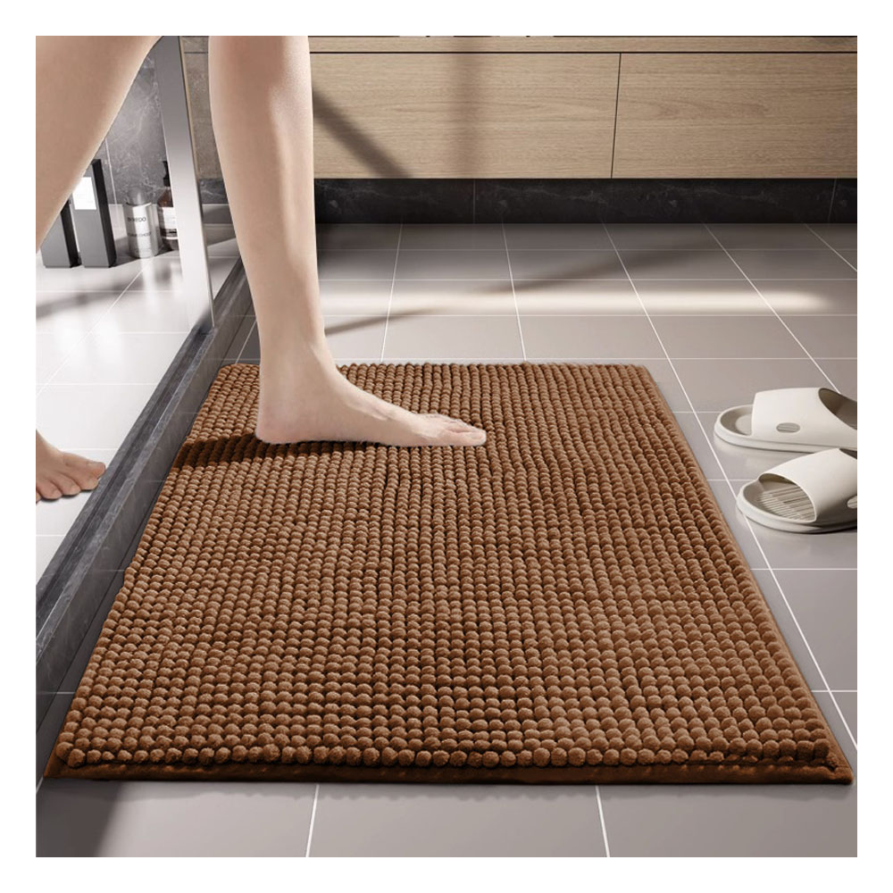 バスマット 足ふきマット マット 40*60cm 瞬間吸水 吸水 速乾 滑り止め やわらかい ふわふわ もこもこ 洗える お手入れ簡単 丸洗い可能 大きいパイル 浴室 洗面所 シャワー お風呂   VB-03