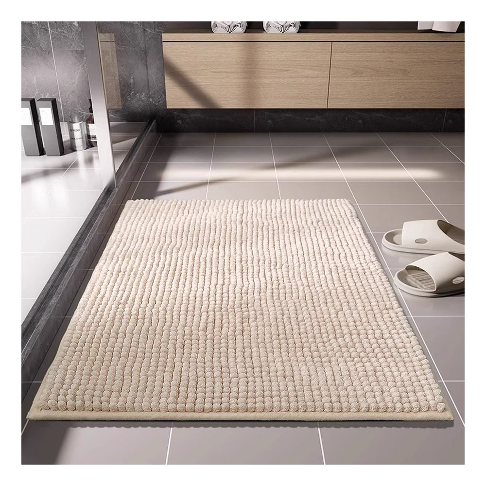 バスマット 足ふきマット マット 40*60cm 瞬間吸水 吸水 速乾 滑り止め やわらかい ふわふわ もこもこ 洗える お手入れ簡単 丸洗い可能 大きいパイル 浴室 洗面所 シャワー お風呂   VB-03