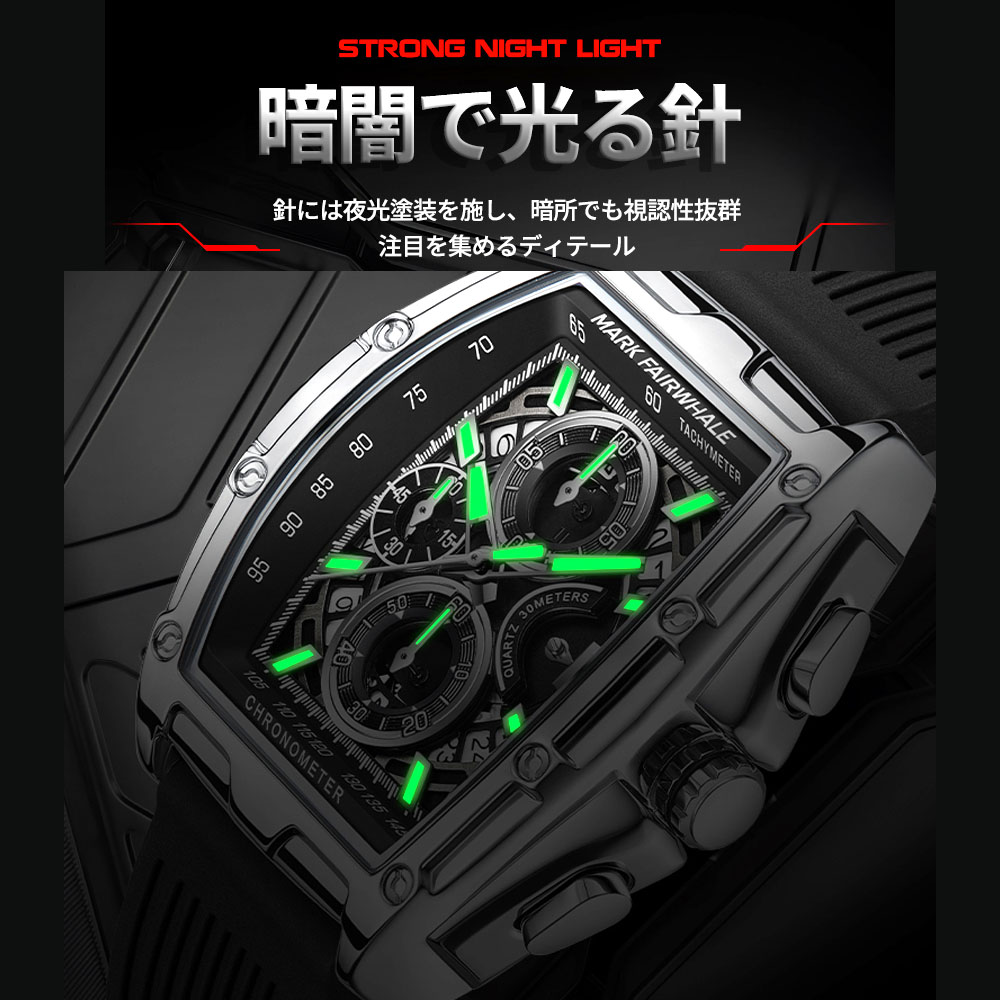 腕時計 ウォッチ 60分計測·24時間計測に対応 夜光加工 耐磨耗性 傷つきにくい 肌触りよい ビジネス メンズ 仕事 就職   5080