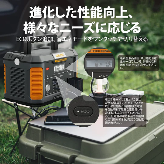 BALDR PIONEER1000W 便携电源 大容量 便携电池   R1002