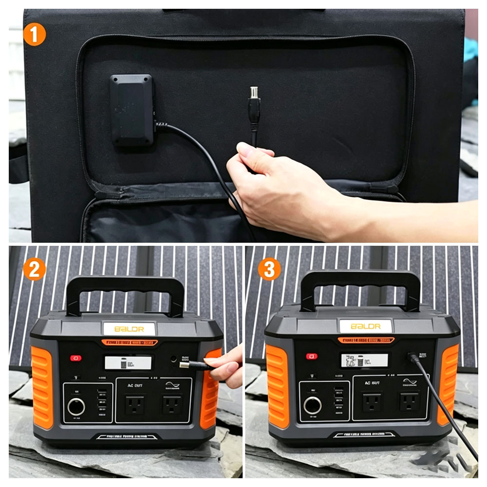 BALDR ソーラーパネル 60W ソーラーチャージャー ポータブルソーラーパネル 折りたたみ式 USB充電 スマホ タブレット ポータブル電源 太陽光発電 防災 停電対策 地震対策 節電グッズ 車中泊 キャンプ アウトドア 災害対策   RK1005-1