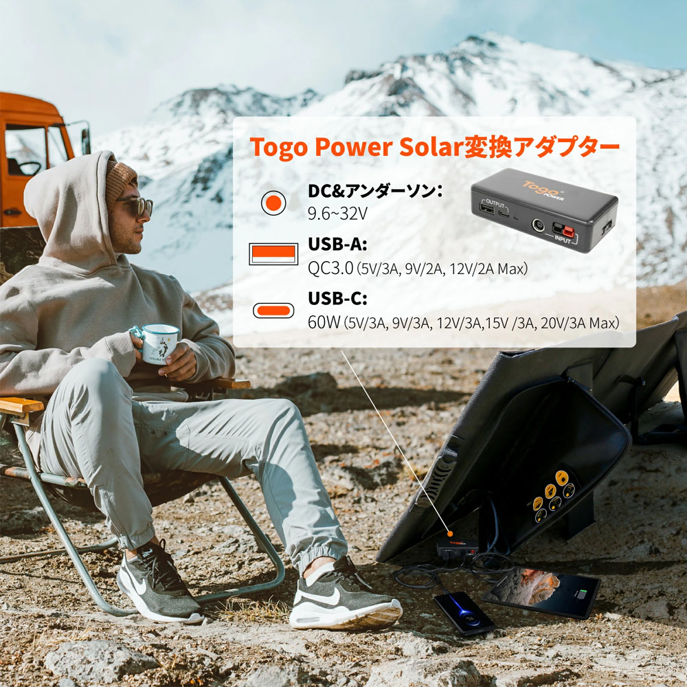 BALDR PIONEER 120W ソーラーパネル 太陽光パネル 折りたたみ式 ソーラーチャージャー 単結晶 ETFE 高変換効率 ポータブル電源充電 DC USB対応 キャンプ 車中泊 防災 停電対策  RK1006-1