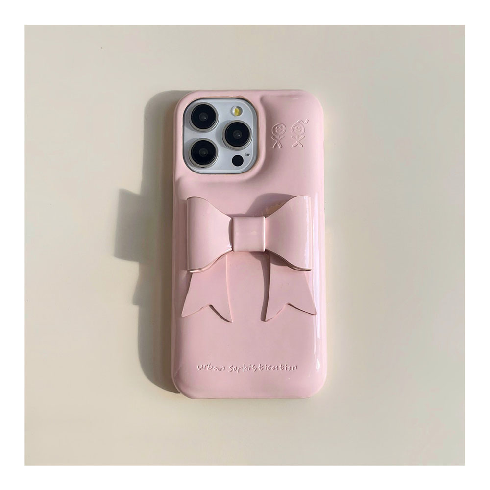スマホケース iPhone 大きいリボン  ピンク 蝶結び 可愛い おしゃれ 彼女 女子 プレゼント ギフト 贈り物 iPhone13 iPhone14 iPhone16 iPhone16P   5626-8