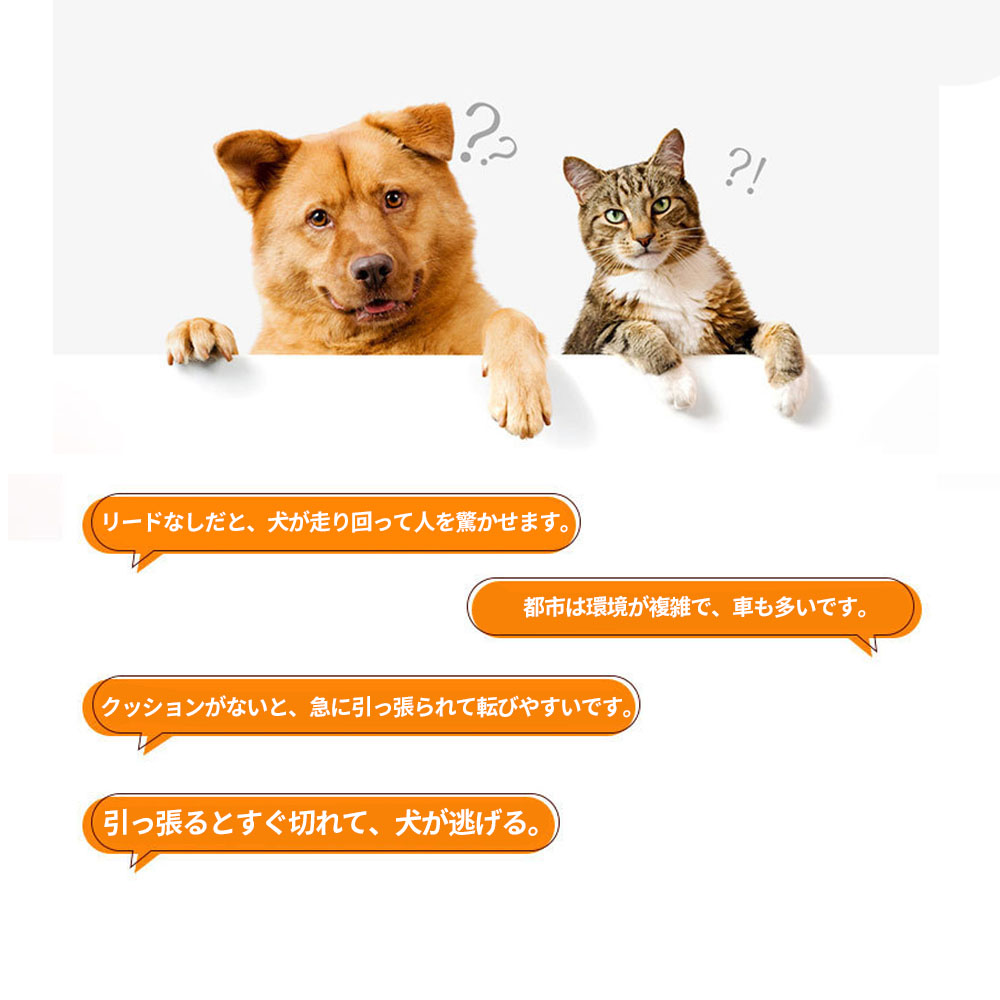 自動伸縮ペット用リード ゴミ袋ホルダー付き 中大型犬対応 散歩用リード  猫犬兼用 アウトドア 携帯便利 爆走防止タイプ  3M/5M/8M  LYZGH-03