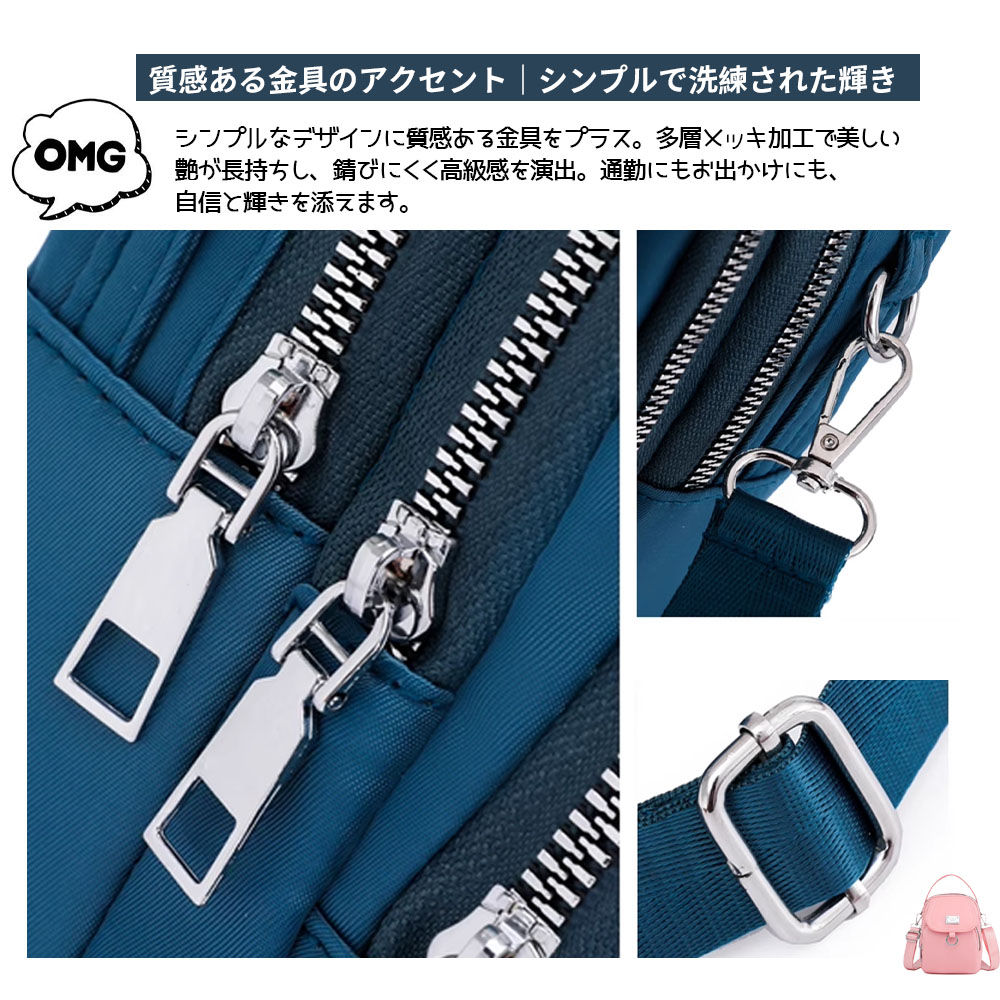 托特包 手提包 女士 "不易肩痛" 帆布 单肩包 大容量 附可拆卸肩垫 拉链 内袋2个 鼓型LA-1