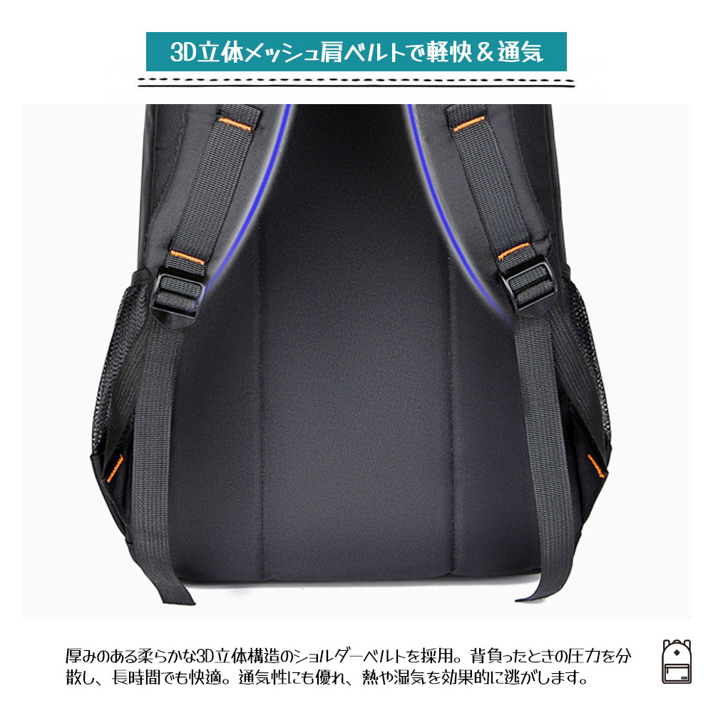 リュック バックパック 通学 男女兼用 大容量 防水 軽量 PC収納 通勤 旅行 バックパック おしゃれ LB-01