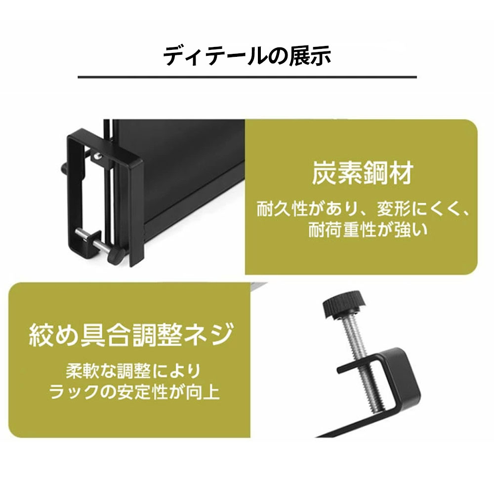 调理台収納ラック 吊り下げ収納 キッチン作業台  吊り下げラック 折りたたみ ドア掛け タオル掛け 取り付け簡単 多機能 家庭用 省スペース 台所収納 補助テーブル   be0090