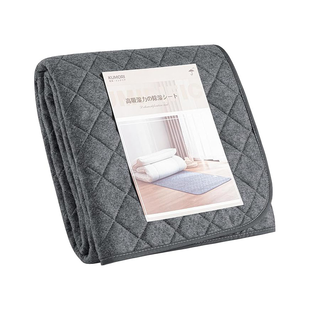 クモリ(Kumori) 除湿シート シングル 吸湿センサー付き 高吸湿力 防カビ・防ダニ・消臭 寝具用除湿マット 湿気・結露・梅雨対策 繰り返し使える   HFCSD