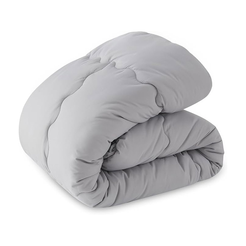 クモリ(Kumori) 掛け布団 シングル オールシーズン 洗える 軽量 抗菌防臭 あったか 掛けふとん TEIJIN中綿使用  冬用 ふんわり やわらか 保温 通気性 ほこりが出にくい グレー 2.3kg  TZDB-HS