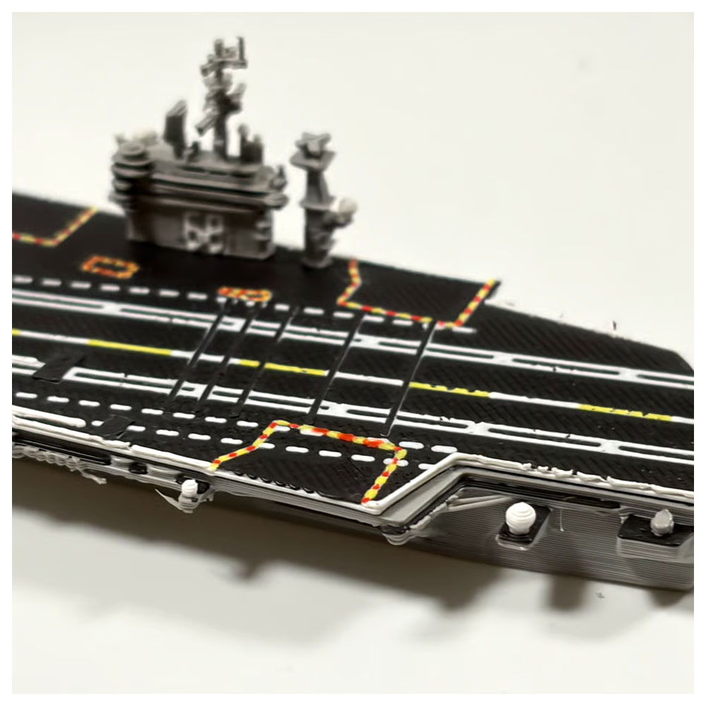  現代型空母模型 1/2000 ニミッツ級原子力空母 U.S. NAVY 空母模型 アメリカ海軍 3Dプリント 完成品 高精細 精巧な艦橋構造 艦橋 精密再現 高耐久仕上げ コレクションモデル   YYGH-04-A