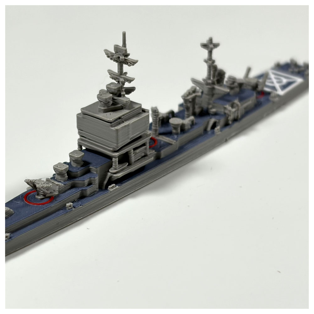 1/2000 ロングビーチ級 原子力ミサイル巡洋艦 3Dプリントモデル アメリカ海軍 高精細 艦船模型 ミサイル発射機 忠実再現 省スペース ディスプレイ コレクターズアイテム   YYGH-03-A