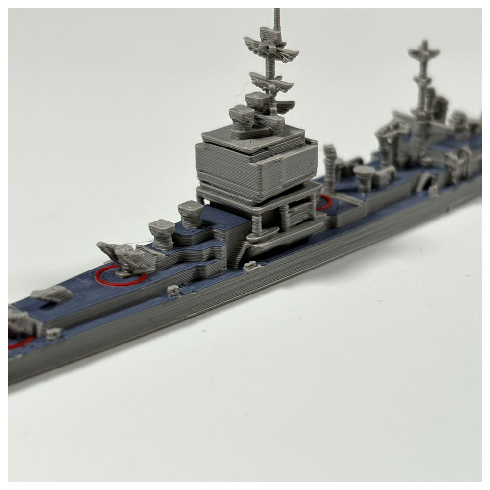 1/2000 ロングビーチ級 原子力ミサイル巡洋艦 3Dプリントモデル アメリカ海軍 高精細 艦船模型 ミサイル発射機 忠実再現 省スペース ディスプレイ コレクターズアイテム   YYGH-03-A