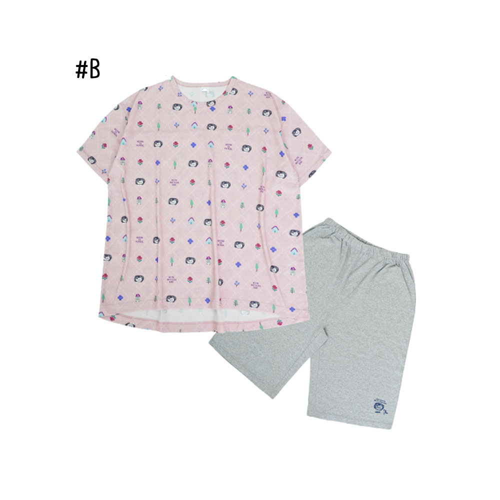 ルームウェア パジャマ ホームウェア 上下セット 半袖 天竺ニット ルーズフィット 大人気 優しい肌触り 蒸れにくい 伸縮性 柔らかい 体型を選ばない 可愛い おしゃれ 部屋着 寝間着 ゴミ出し   GYSWA-06