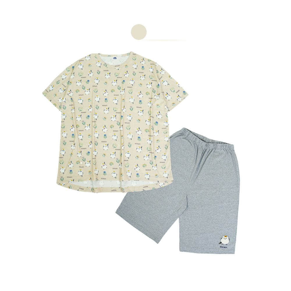 パジャマ 上下セット 吸汗速乾 薄手 通気 半袖Tシャツ＆ハーフパンツ ポケット付き 夏 ルームウェア 部屋着 快適な着心地   GYSWA-10