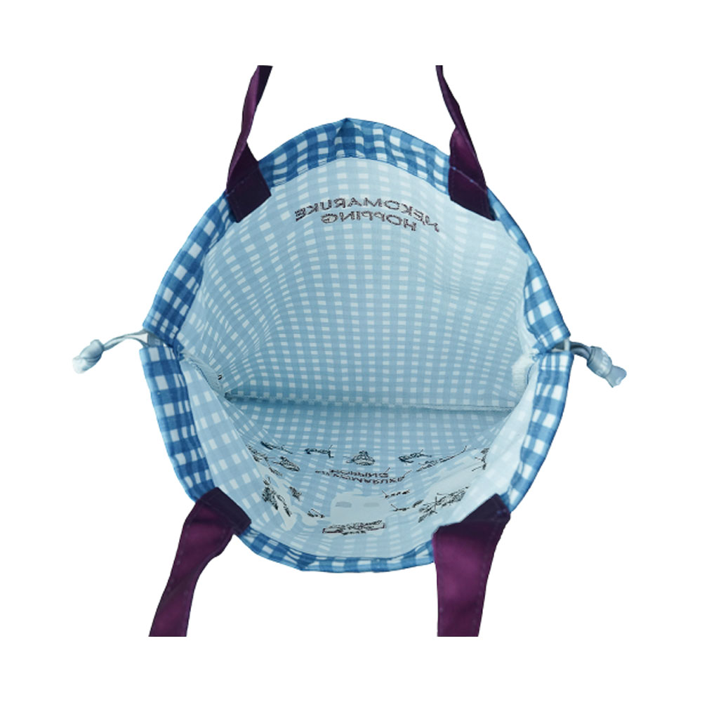 巾着バッグ 猫柄 ネコ柄 33*29cm 手提げバッグ ハンドバッグ 大容量 小物収納 男女兼用 化粧品 イヤホン収納 可愛い おしゃれ 日常使い 通勤 通学 買い物に  GYSWA-61