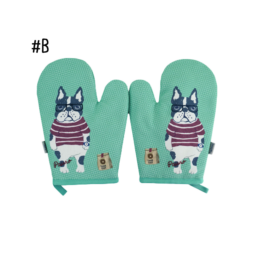 断熱オーブンミトン 耐熱ミトン 耐熱手袋 鍋つかみ 200℃耐熱仕様 滑り止め 左右兼用 両面タイプ 2枚入り オーブン BBQ 料理 グローブ GYSWA-77