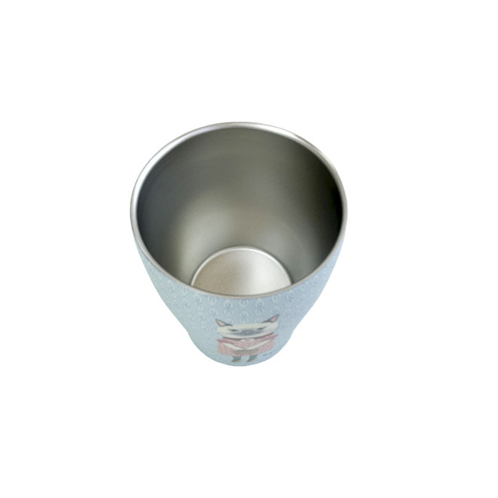 保温杯 带盖 300ml 保温 保冷 原创设计 猫咪图案 易携带 不锈钢 制成 可爱 适合四季 通勤 通学 外出 礼物 赠品    25-8701