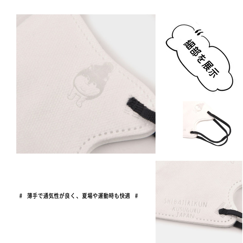 25-4109  5袋套装 小脸效果 不易疲劳 通气性 一次性 曲线设计 长时间使用 立体设计 男女通用 人气 春 夏 花粉 病毒 男女适用