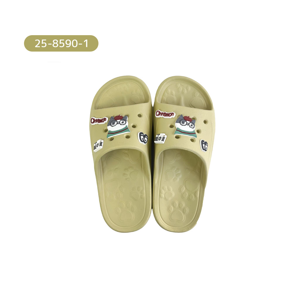 拖鞋 浴室拖鞋 外出用 室内 轻便 防滑 猫咪图案 可水洗 反弹力优异 不易产生异味 可爱 男女通用 阳台 厕所 洗澡 25-8590