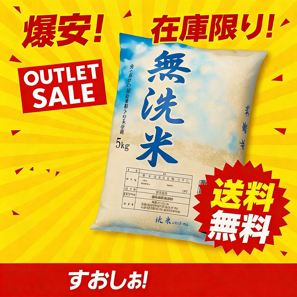 【免邮】【特价4,980日元】国产混合无洗米 5kg 中山产业 国内产100％ 无需洗涤即煮 时短・简单・环保  GYSQHJ-04