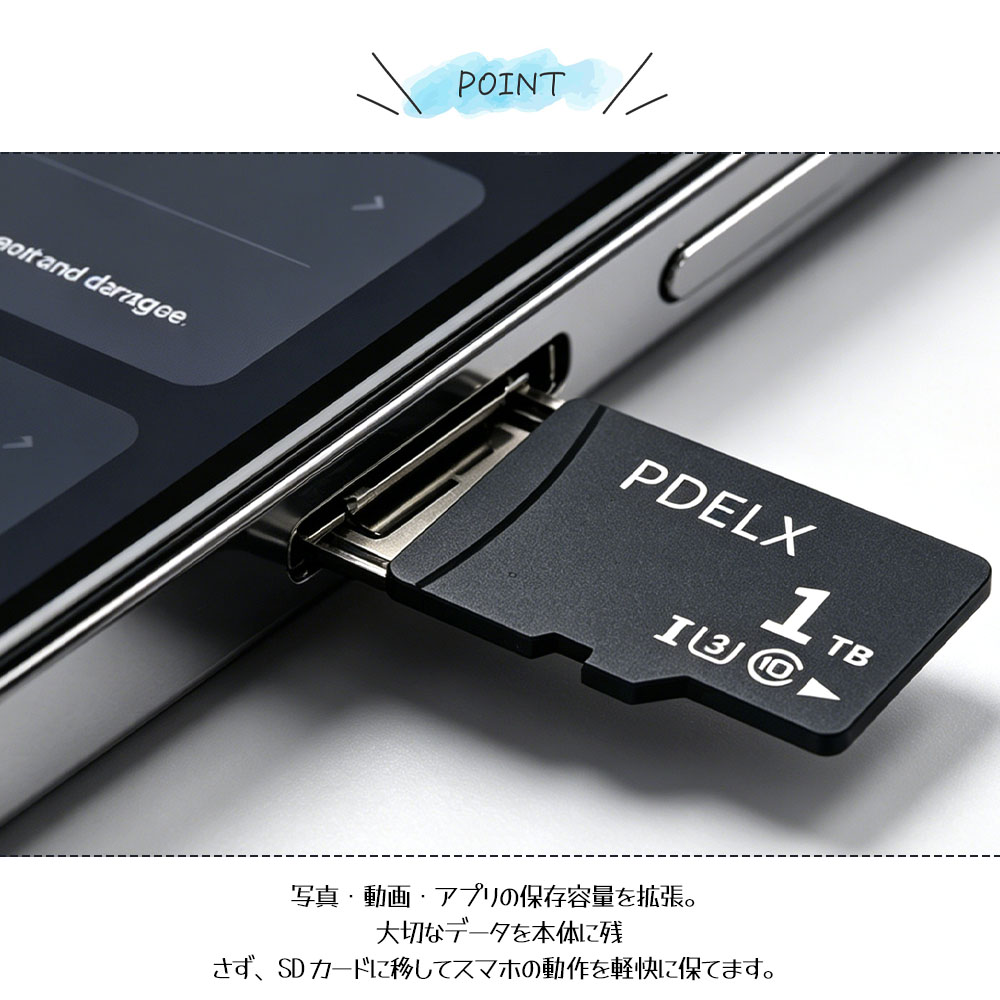 SD卡 微型SD卡 高速 大容量 480GB 512GB 1T 耐冲击 耐温度 照片 视频保存 行车记录仪录制 游戏数据 多设备支持 NCK